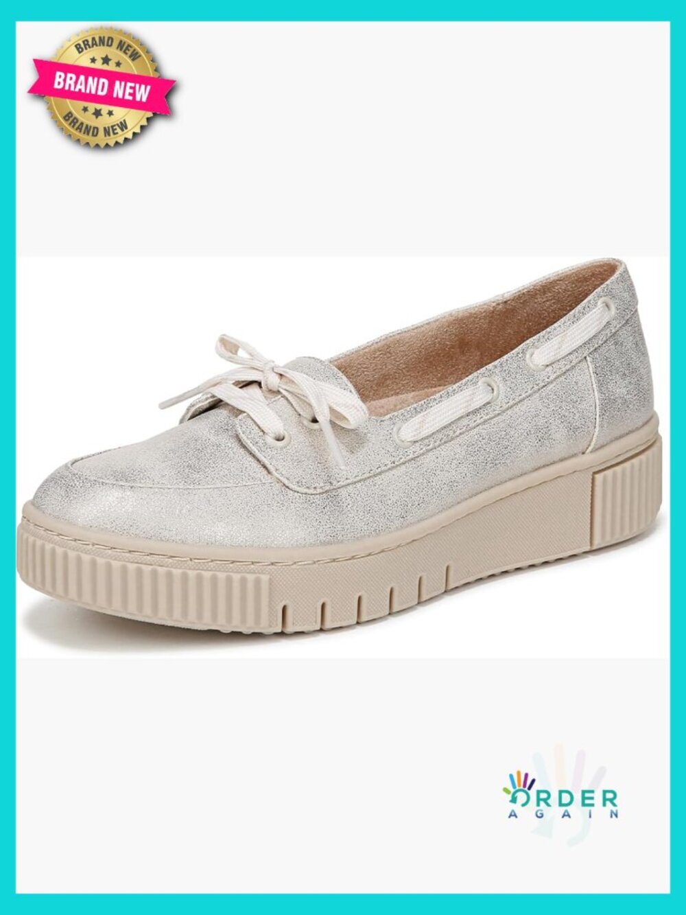 Slip On Boat Shoe with Sporty Bottom ContourFIT Memory Foam Comfort Walking